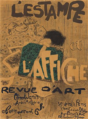 PIERRE BONNARD (1867-1947). LESTAMPE ET LAFFICHE / REVUE DART. 1897. 31x23¼ inches, 78¾x59 cm. Editions dArt, Paris.